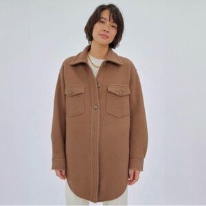 WILFRED FREE The Ganna™ Shirt Jacket L Saville Boiled Merino Wool Shacket